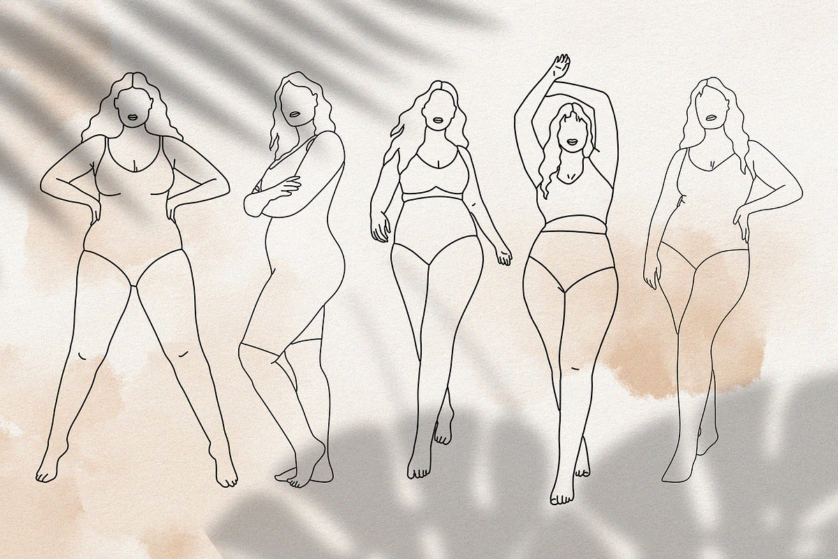 Curvy Bodies Clipart, a Person Illustration by Teresa Art Store (Photo 6 of 11)