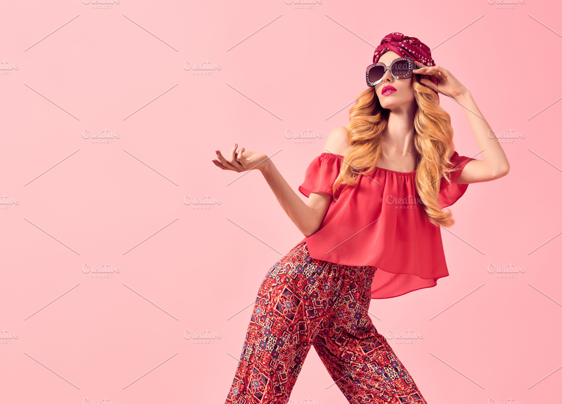 Fashion beautiful blond woman stock photo containing woman and girl, a Beauty & Fashion Photo by iBear