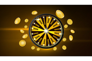 Spinning casino wheel, money on, a Finance Illustration by art PVP - market
