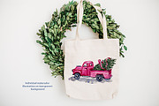 Watercolor christmas truck, a Decorative Illustration by NataliMiasStore (Thumbnail 3 of 3)