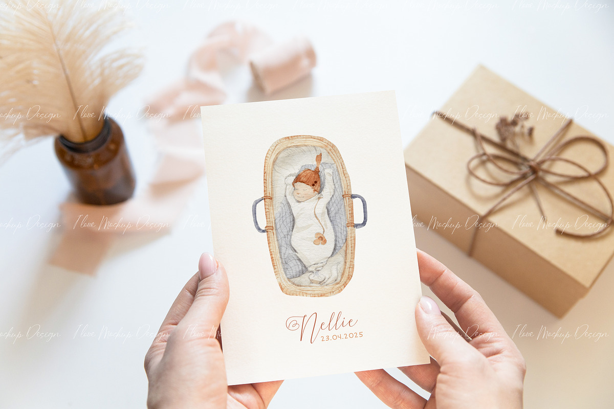 5x7 Card Mockup,Hand and Card Mockup, a Product Mockup by ILoveMockupDesign (Photo 9 of 10)