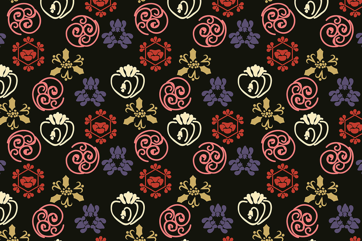 Japanese pattern set, a Pattern Graphic by TiveCreate (Photo 8 of 11)