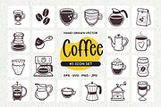 Coffee Icon Set, a Solid Icon by insemar (Thumbnail 1 of 4)