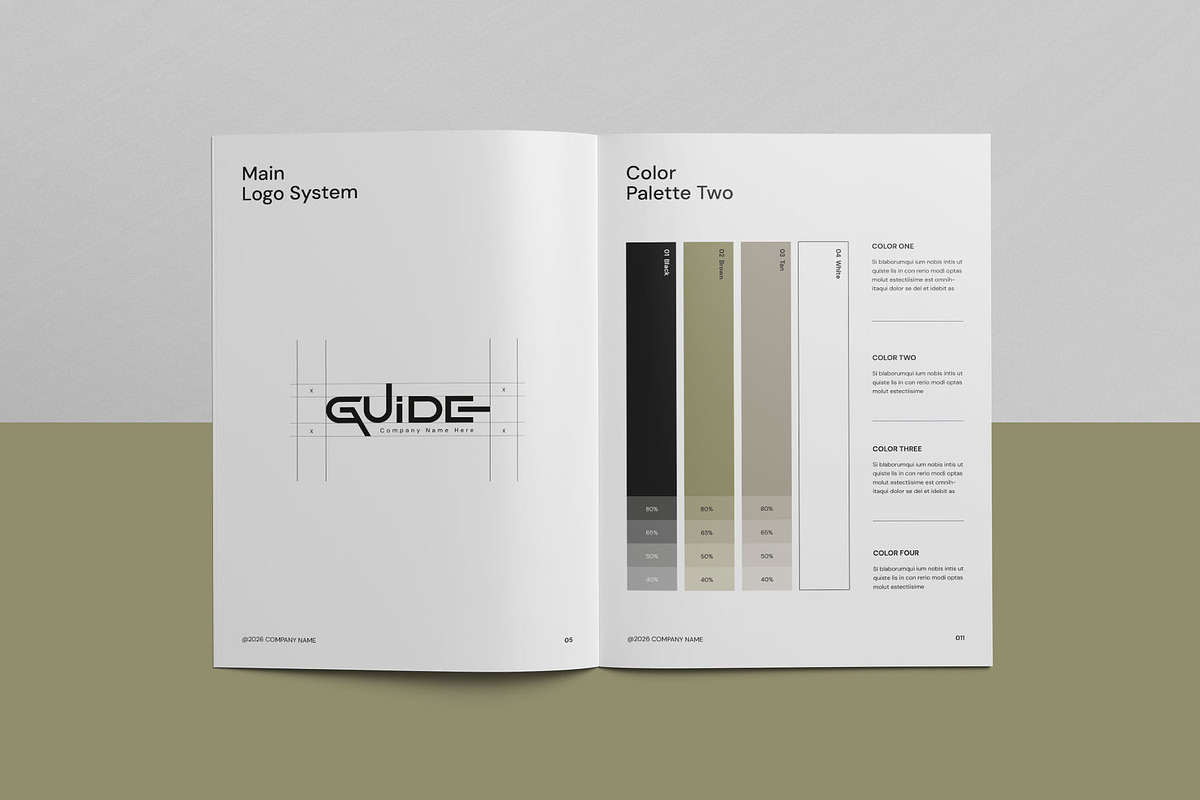 MINIMAL | Brand Guidelines, a Brochure Template by KreateTribe (Photo 9 of 12)