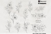 Procreate Stamps: Fine Line Tattoo, a Brush Add-On by CaraulanStore (Thumbnail 5 of 9)