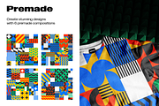 BRICKS-Geometric Pattern Collection, a Pattern Graphic by Katedsgn (Thumbnail 5 of 12)