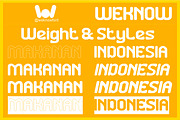 Makanan Indonesia font, a Sans Serif Font by weknow (Thumbnail 8 of 9)