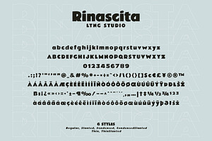 Rinascita Retro Geometric Font