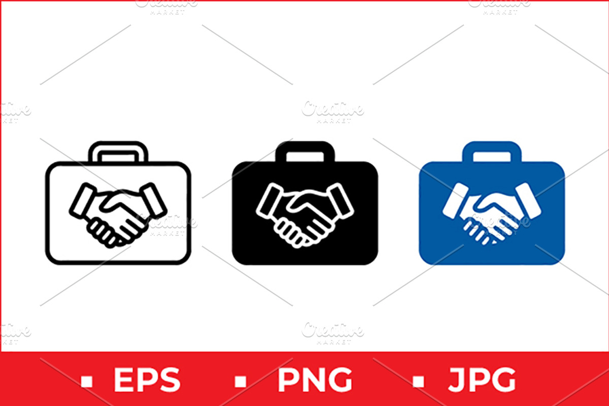 Partnership Briefcase Vector Icon, a Solid Icon by Artonix (Photo 1 of 2)