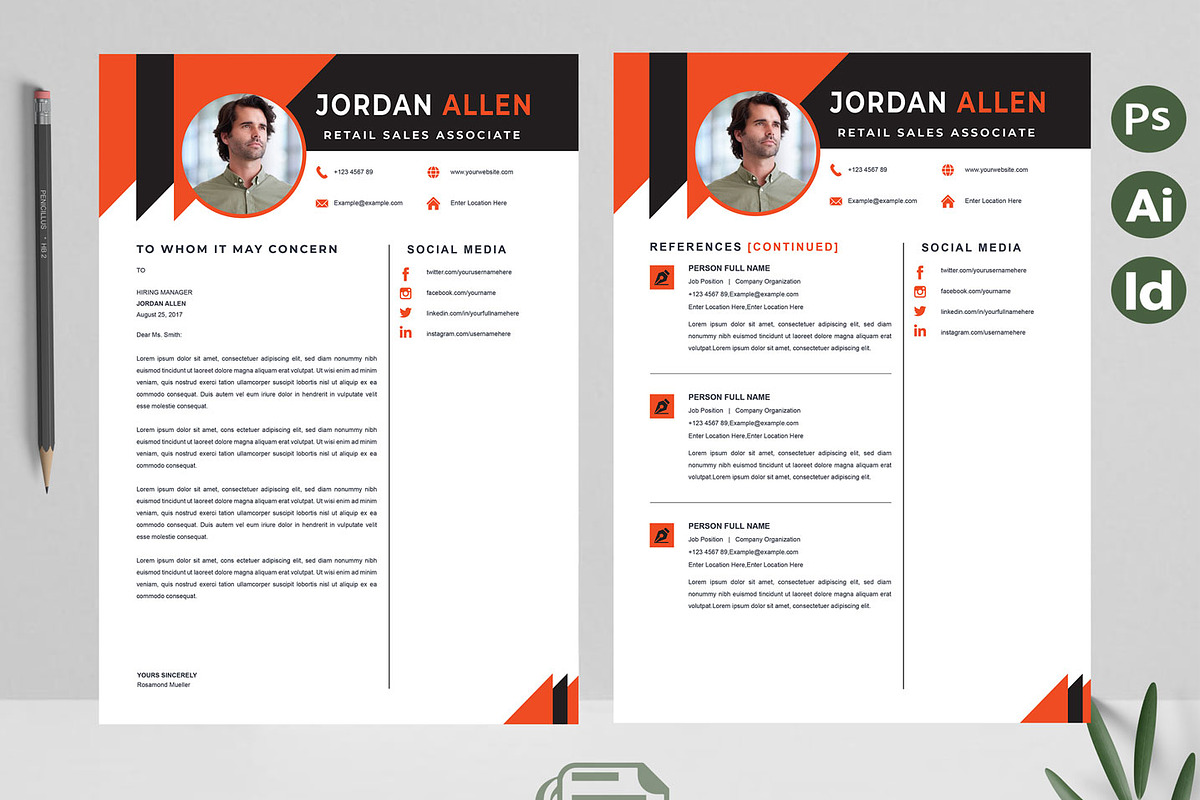 Modern Resume Design, a Resume Template by Attractive Resume (Photo 3 of 3)