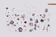 NEW! Dusty Violet collection, a Decorative Illustration by Youksy (Thumbnail 3 of 11)