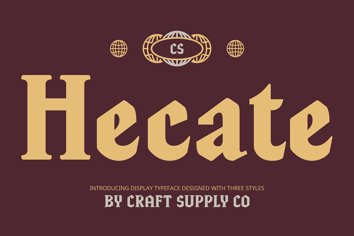 CS Hecate – Renaissance Font, a Serif Font by Craft Supply Co. (Photo 1 of 8)