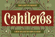Cahileros Retro Bold Serif Font, a Serif Font by timelesstype.co (Thumbnail 1 of 20)