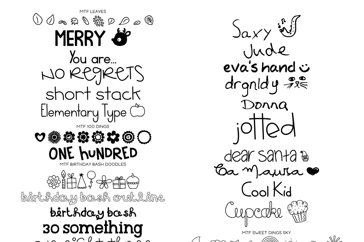 Miss Tiina Fonts - Font Bundle, a Handwritten Font by Miss Tiina (Photo 5 of 7)