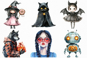 Watercolor Halloween Character, an Illustration by Craft Nest (Thumbnail 4 of 6)