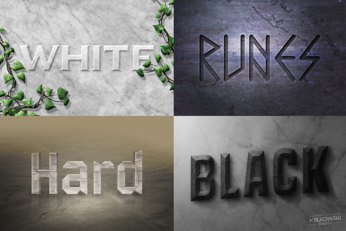 Stone Text Effects Mockup preview 2