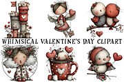 Whimsical Valentine's Day Clipart, an Illustration by OK Design (Thumbnail 2 of 6)