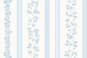 Seamless pattern, seamless pattern with light blue stripes and b, a Pattern Graphic by Studio ANNA