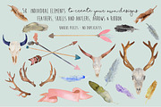 Wild Collection - Skulls and Antlers, a Decorative Illustration by MaraquelaStudio (Thumbnail 9 of 10)