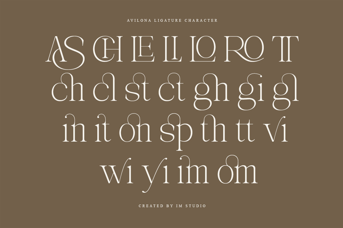 Avilona Super Family | 63 Style Font, a Serif Font by IM Studio (Photo 11 of 16)