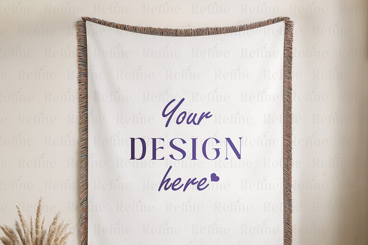 Woven Blanket Mockup, a Mockup by Mie Mockup Studio (Photo 4 of 8)