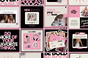 PINK AURA |Instagram Posts Templates, a Social Media Template by Ad Astra Creations (Thumbnail 5 of 6)