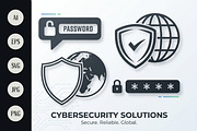 Digital Password Protection, a Technology Illustration by Saba Vector (Thumbnail 1 of 3)