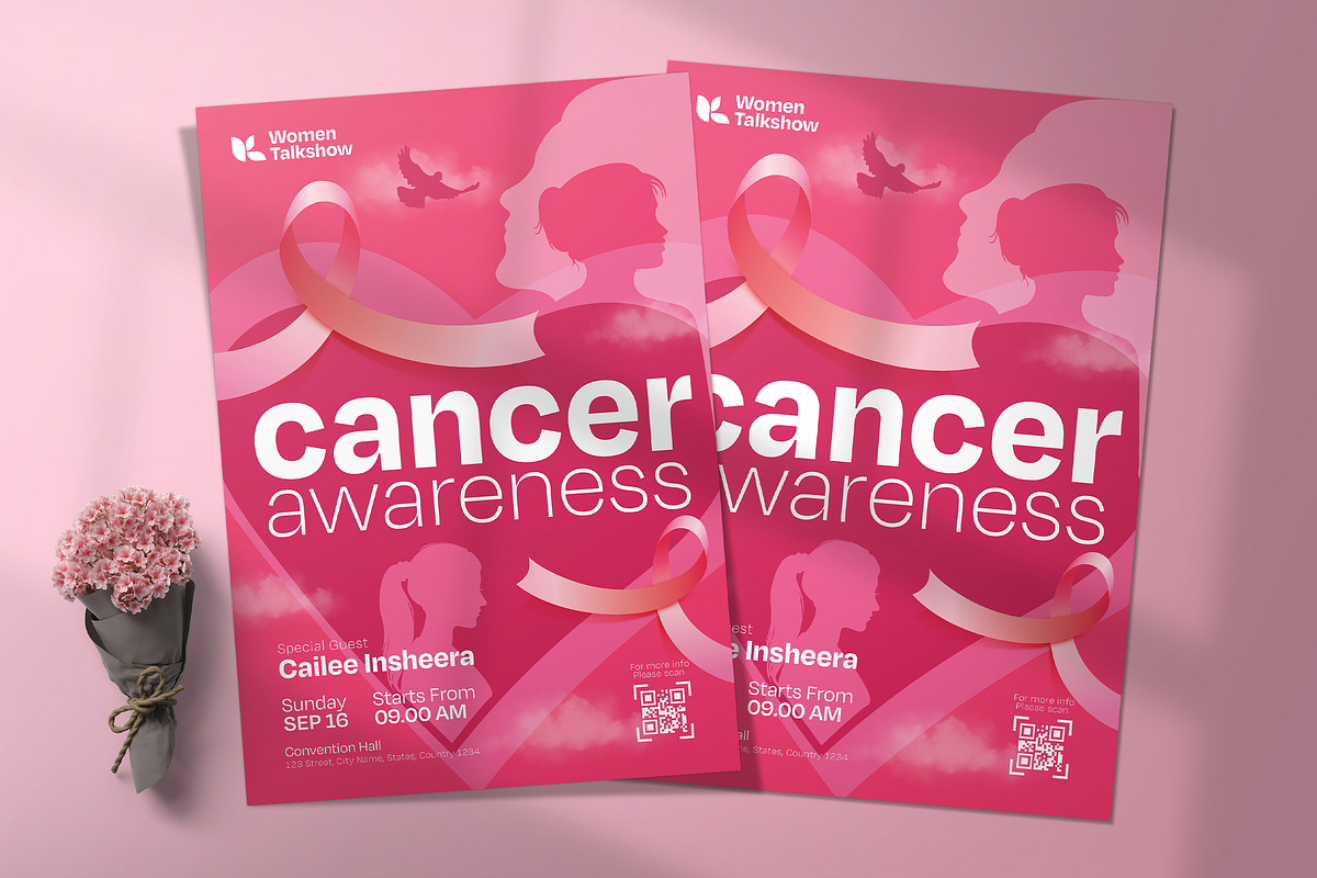 Breast Cancer Awareness Flyer, a Flyer Template by Aarley Kaiven (Photo 1 of 2)