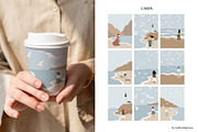 coastal landscape creator clipart, a Person Illustration by LyubovZaytseva (Thumbnail 13 of 18)