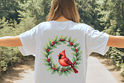 Christmas Wreath Sublimation Clipart, an Illustration by CrexoraLab (Thumbnail 5 of 5)
