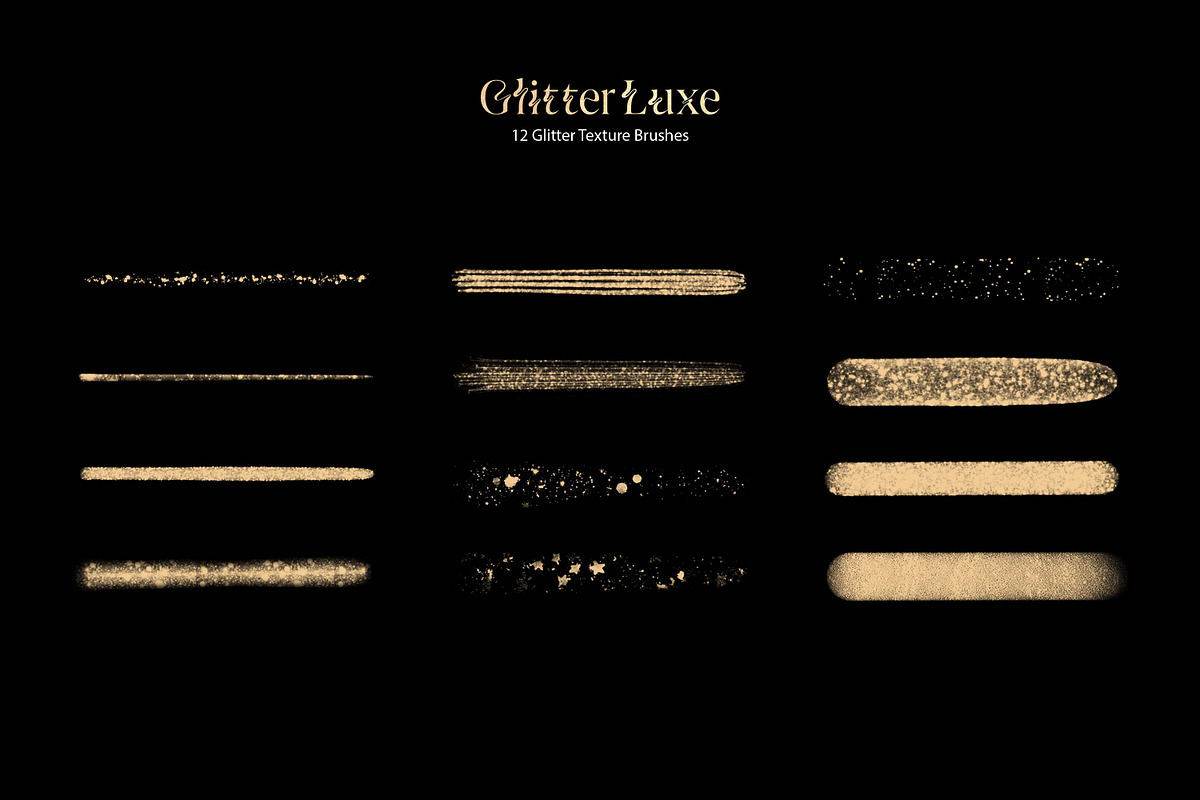 Multi-App Glitter Texture Brushes, a Brush Add-On by pixelbuddha.net (Photo 3 of 6)