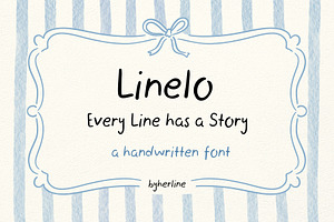 Linelo - A Handwritten Font