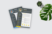 Unique Modern Resume Template, a Resume Template by Annudesign (Thumbnail 1 of 5)