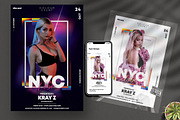 NYC Vibe Party PSD Flyer Templates, a Flyer Template by PixelsDesign (Thumbnail 2 of 2)