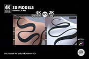 8 half Sleeve Procreate 3d Models v2, a Brush Add-On by Luuuka studio (Thumbnail 6 of 6)