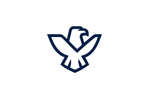 Eagle symbol vector graphic, a Branding & Logo Template by Vectorium Studio