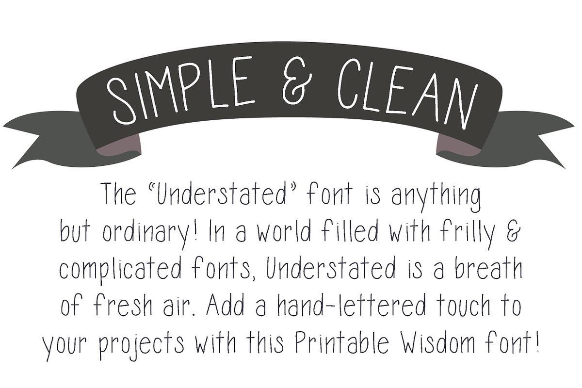 "Understated" a sans-serif typeface preview 3