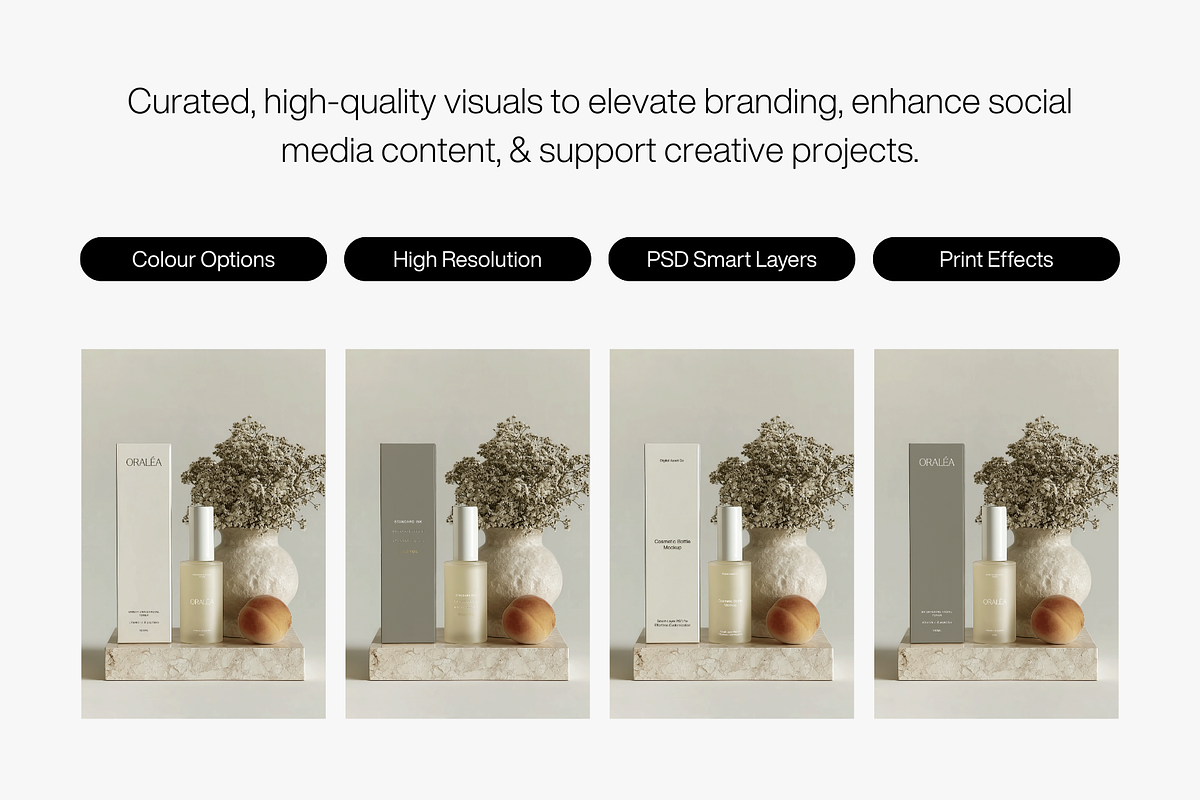Peach Cosmetic Box Mockup, a Packaging Mockup by Digital Asset Co (Photo 3 of 4)