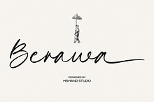 Berawa Aesthetic Brush Font