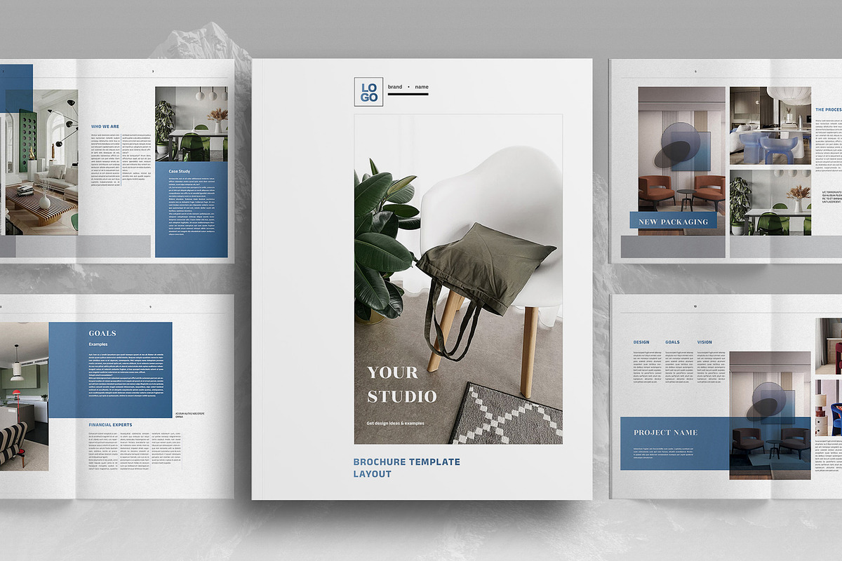 Blue Marketing Studio Brochure, a Brochure Template by Boris Cupac (Photo 1 of 7)