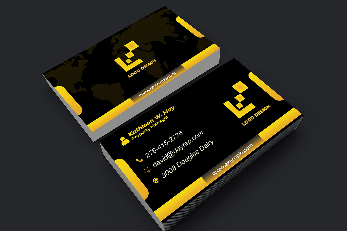 Elegant Executive Card PSD preview 3