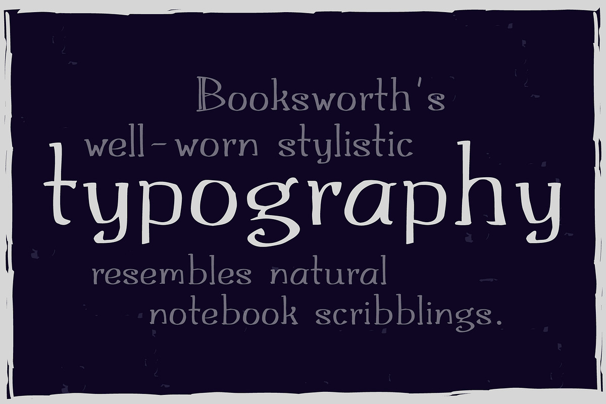 Booksworth - A Sketchbook Font, a Handwritten Font by Parker Creative (Photo 5 of 8)