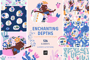 Enchanting Depths - Mermaids clipart, a Person Illustration by avdnadi (Thumbnail 1 of 8)