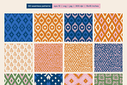 IKAT PRINTS ethnic textured patterns, a Pattern Graphic by SappiStudio (Thumbnail 6 of 14)