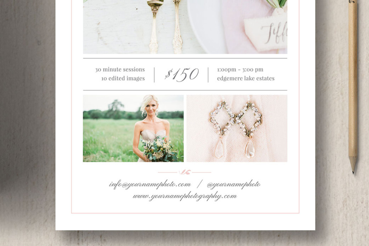 Photographer Mini Session, a Flyer Template by roselindoco