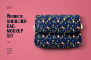 Women Shoulder Bag Mockup Set, a Product Mockup by Designertale (Thumbnail 1 of 6)