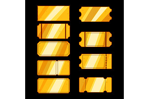 Golden tickets representing prize, a Texture Illustration by pikepicture