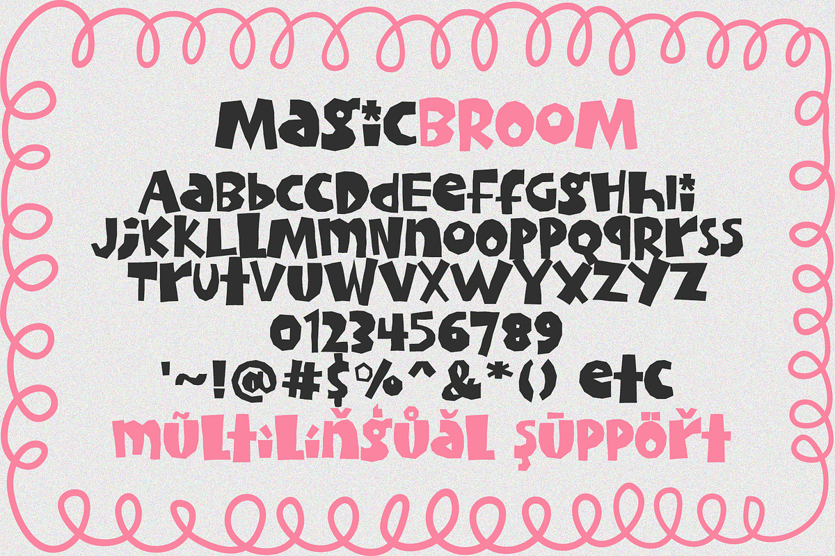 Magic Broom Imperfect Fun Font, a Sans Serif Font by Airotype (Photo 10 of 11)