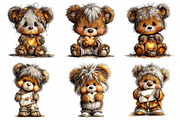 Valentine Teddy Bear Clipart, an Illustration by Daily.Designs (Thumbnail 5 of 8)