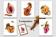 Genitals in the form of fruits, an Illustration by IrynaPanashii (Thumbnail 3 of 11)